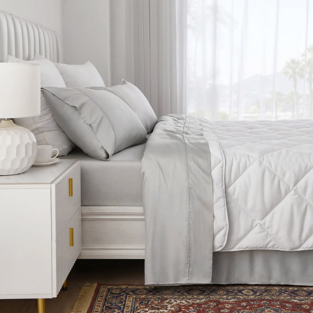 BedMod Co. bamboo sateen fabric detail